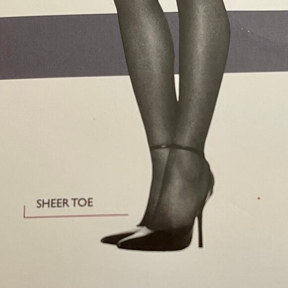 Hanes Silk Reflections Thigh Highs Silky Sheer Size: AB, Color:  Little Color - Picture 5 of 15